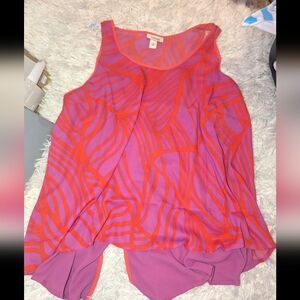 Ambar Flowing Light Weight Tank, Vivid Viola Sz L